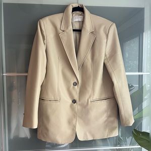 Babaton Smith Blazer in Sand White
